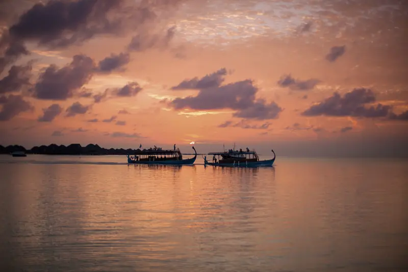 Constance Halaveli Resort — pôr do sol (foto 7 de 8)