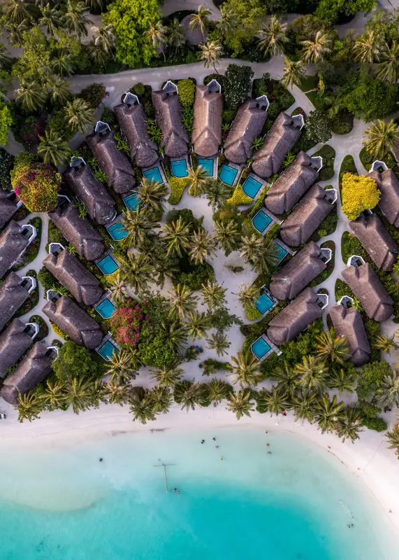 Sheraton Maldives Full Moon Resort & Spa — вид с высоты (фото 6 из 8)