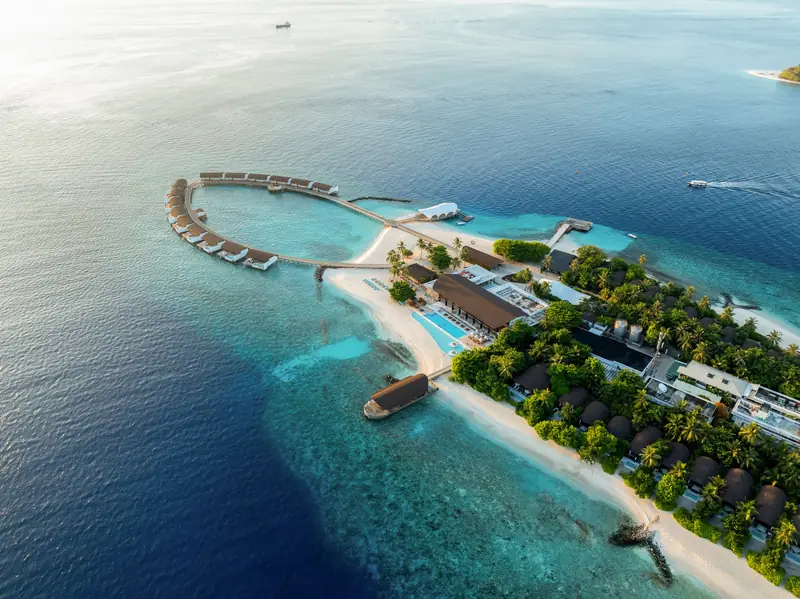 The Westin Maldives Miriandhoo Resort — aerial view (photo 1 of 8)