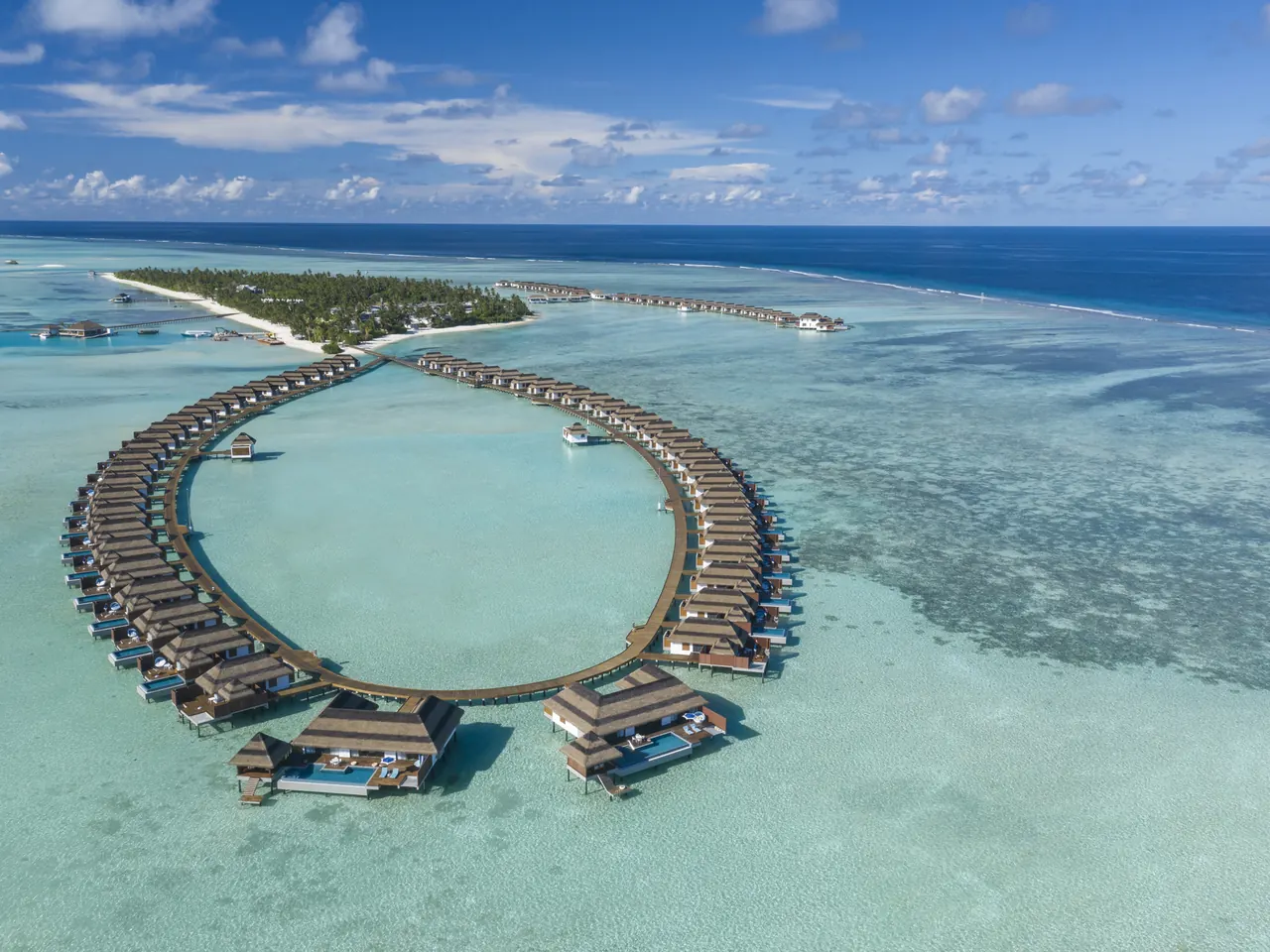 Pullman Maldives Maamutaa – Luftaufnahme, Gaafu-Alifu-Atoll, Malediven